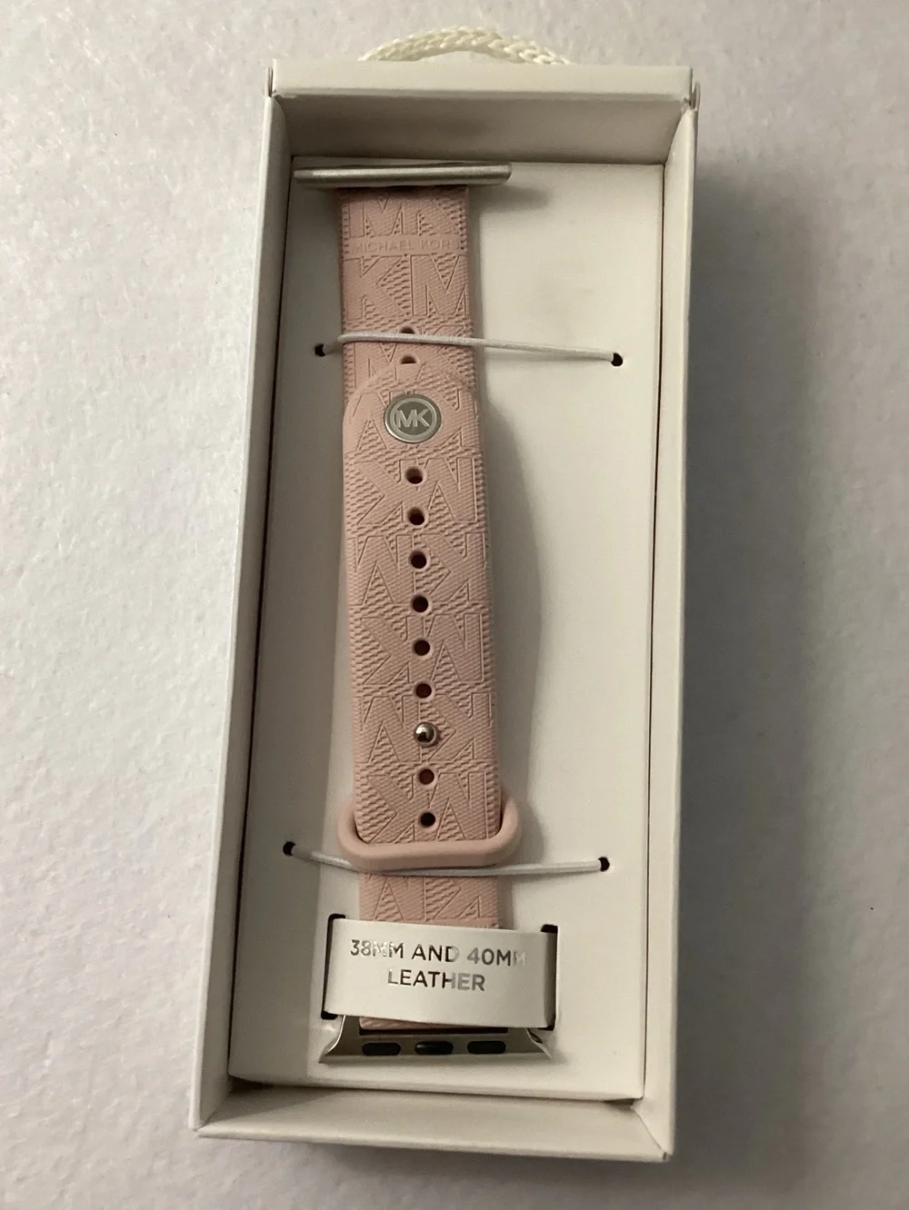 Michael Kors Blush Rubber Apple Watch Band, 38mm or 40mm